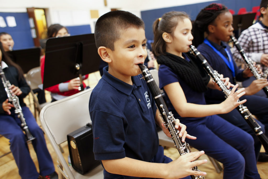 Merit Music in Communities students