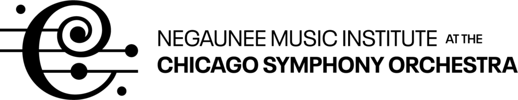 Negaunee music institute at the chicago symphony orchestra logo