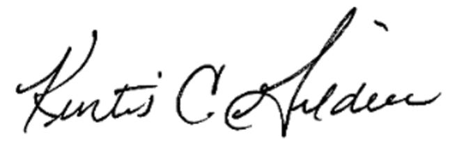 Kurtis Gildow's signature