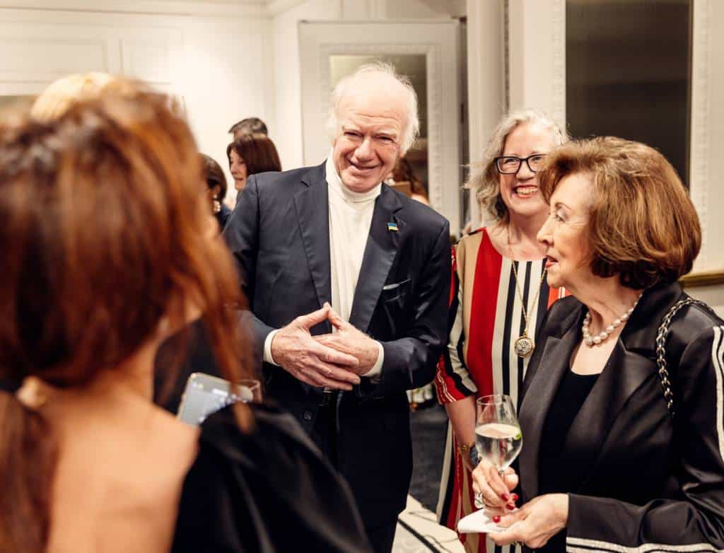 Guests mingling at the Gala